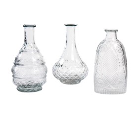 JARRON CRISTAL GRABADO VINTAGE  H23