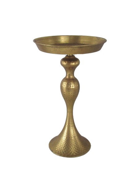 BASE PEDESTAL DORADO ENVEJECI D25,5 H42,5