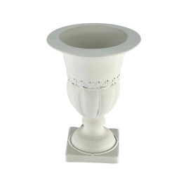 COPA METAL CON BORDE BLANCO ENVEJECIDO16 H22,5