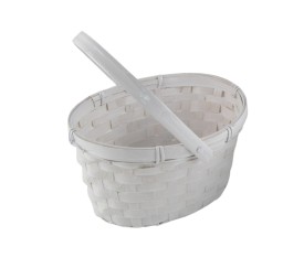 CESTA OVALADA BAMBU ASA  19X14.5 H11/21