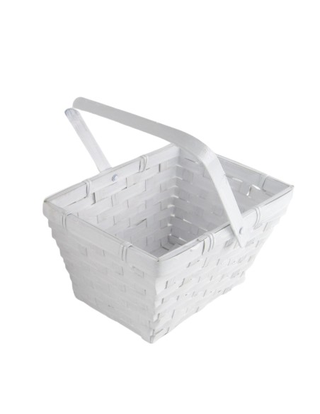 CESTA RECTANGULAR BAMBU ASA 19X14.5 H11/21