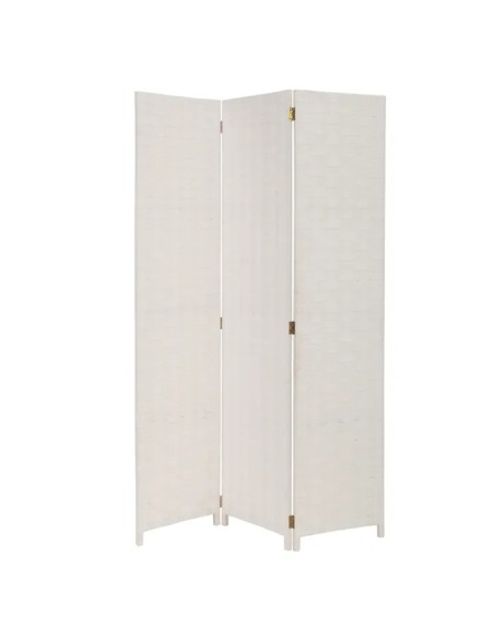 BIOMBO PAPEL TRENZADO BLANCO 120 X 2 X 175 CM