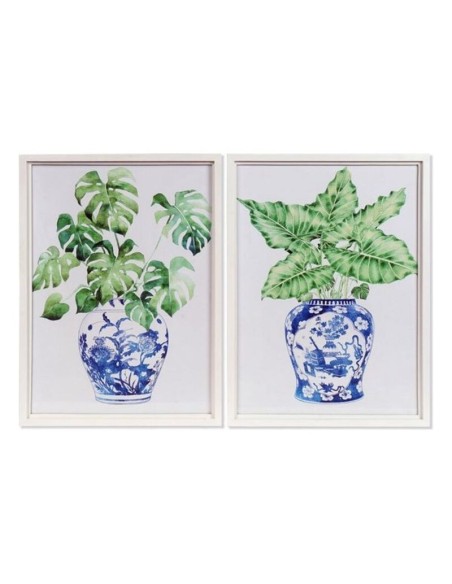 CUADRO MADERA CRISTAL 50X2,5X70 JARRON 2 SURT.