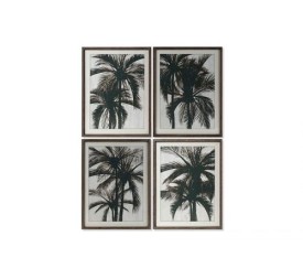 CUADRO MADERA CRISTAL 56X2,5X74 PALMERA 4 SURT.