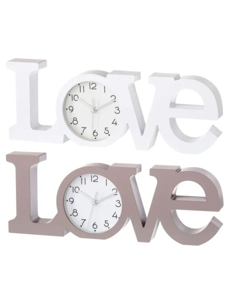 RELOJ 2/C LOVE PLÁSTICO 39 X 3,70 X 14,60 CM