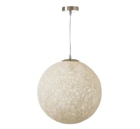 LÁMPARA TECHO FIBRA BLANCO 40 X 40 CM