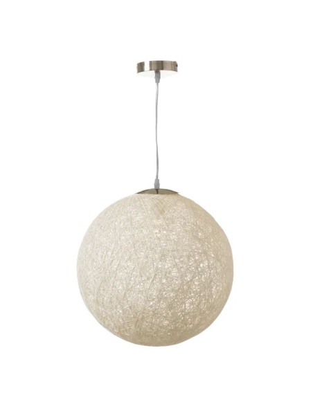 LÁMPARA TECHO FIBRA BLANCO 40 X 40 CM