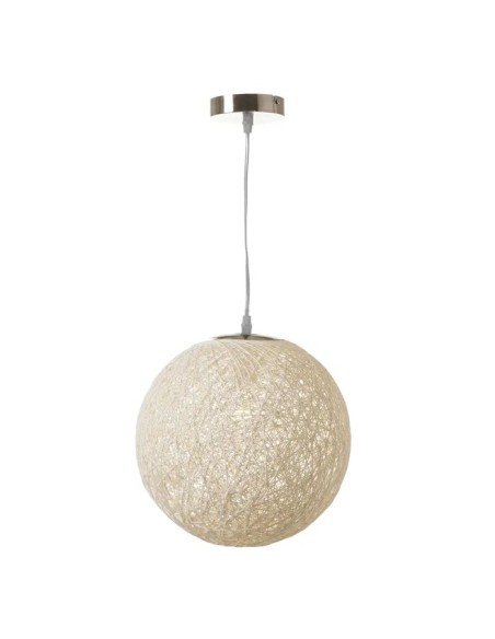 LÁMPARA TECHO FIBRA BLANCO 30 X 30 CM