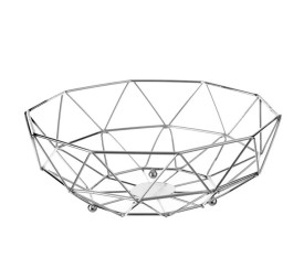 FRUTERO METAL CROMADO 26,50 X 26,50 X 10,50 CM