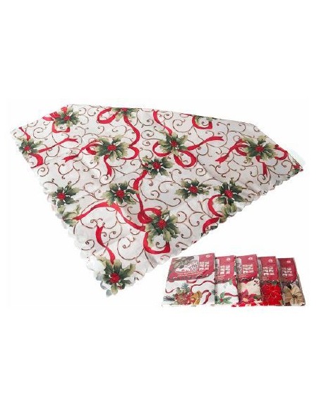 MANTEL NAVIDAD 180X180CM