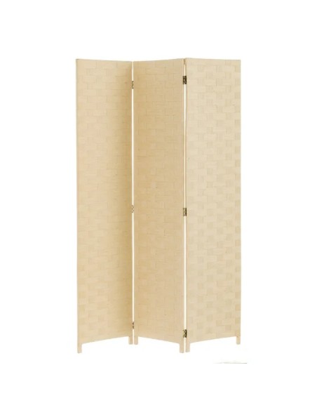 BIOMBO PAPEL TRENZADO BEIGE 120 X 2 X 175 CM
