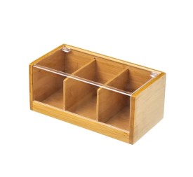 CAJA INFUSIONES BAMBÚ 21,80 X 11 X 9,50 CM