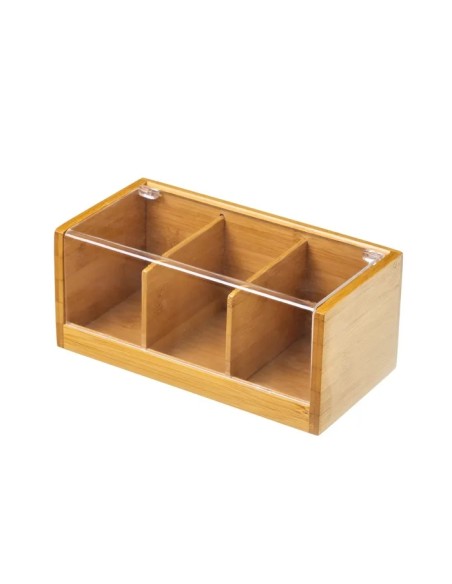 CAJA INFUSIONES BAMBÚ 21,80 X 11 X 9,50 CM