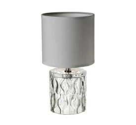 LÁMPARA CRISTAL GRIS 15 X 15 X 29 CM