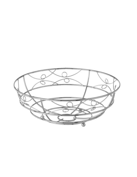 FRUTERO METAL CROMADO 28 X 28 X 10,50 CM