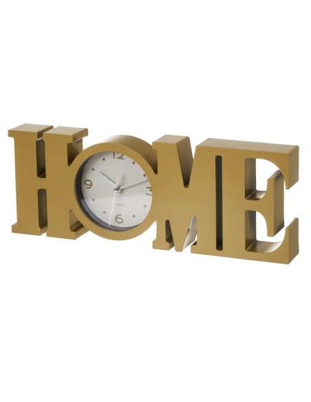 RELOJ HOME PLÁSTICO DORADO MATE 39 X 3,70 X 14,60 CM