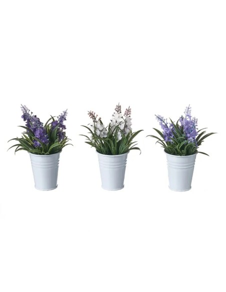 PLANTA LAVANDA 3/M POLIESTER 9 X 9 X 14 CM