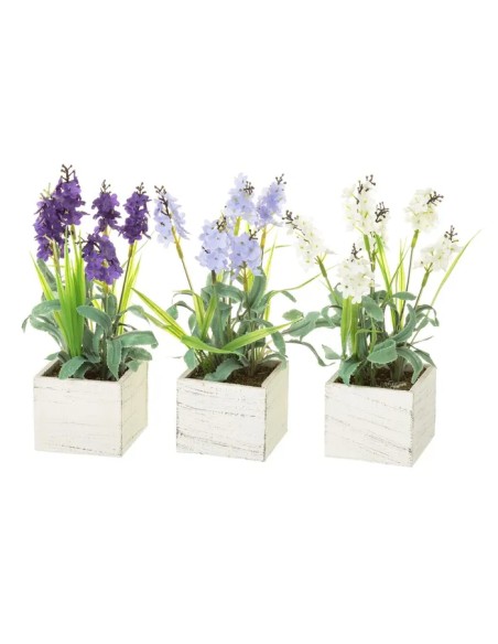 PLANTA LAVANDA 3/C POLIESTER 9 X 9 X 23 CM