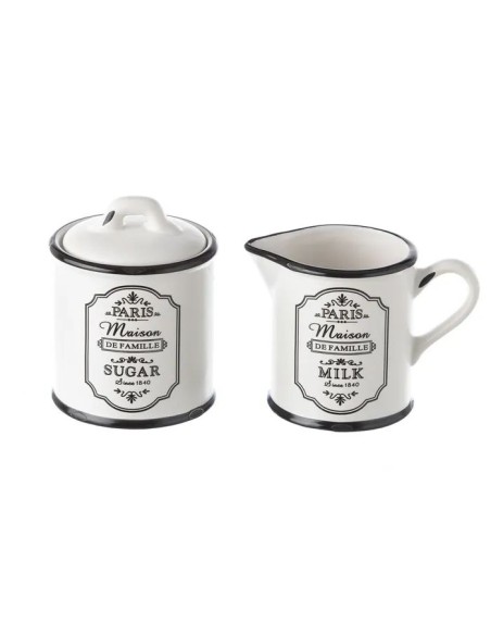 JUEGO DE AZUCARERO Y JARRA PARIS