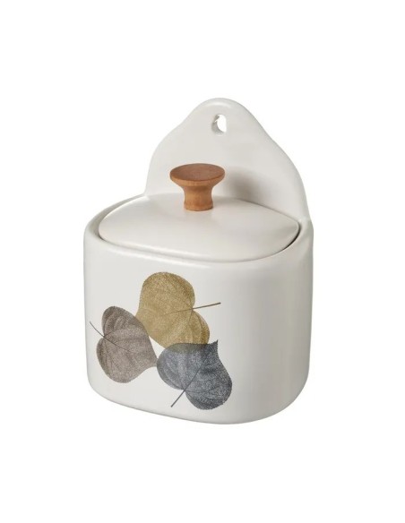 SALERO LEAVES STONEWARE 11,50 X 8,50 X 15 CM