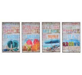 CUADRO MADERA PAPEL 15X1X25 PLAYA 4 SURT.