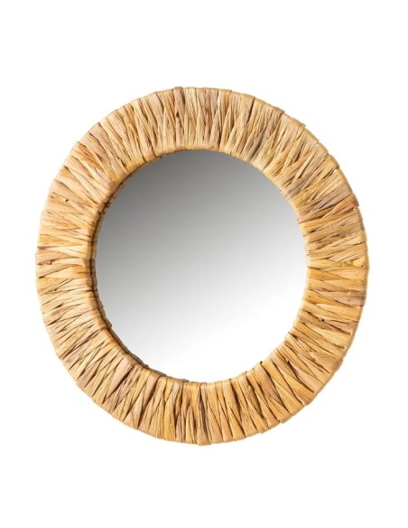 ESPEJO METAL-JACINTO DE AGUA NATURAL 37 X 1,50 X 37 CM