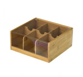CAJA INFUSIONES BAMBÚ 21,70 X 21 X 10 CM