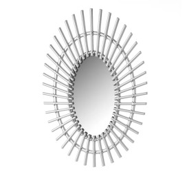 ESPEJO PARED PLÁSTICO PLATA 34,50 X 1,50 X 49,50 CM