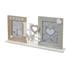 PORTAFOTOS DOBLE MDF-CRISTAL 48 X 7 X 25 CM