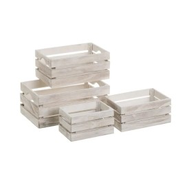 S/4 CAJA CONTRACHAPADO BLANCO 28 X 18 X 12 CM