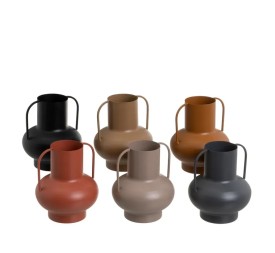 JARRÓN 6/C METAL 13 X 13 X 15 CM