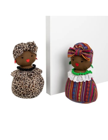 TOPE PUERTA AFRICANA 2/M TELA-GRAVILLA 18 X 16 X 32 CM