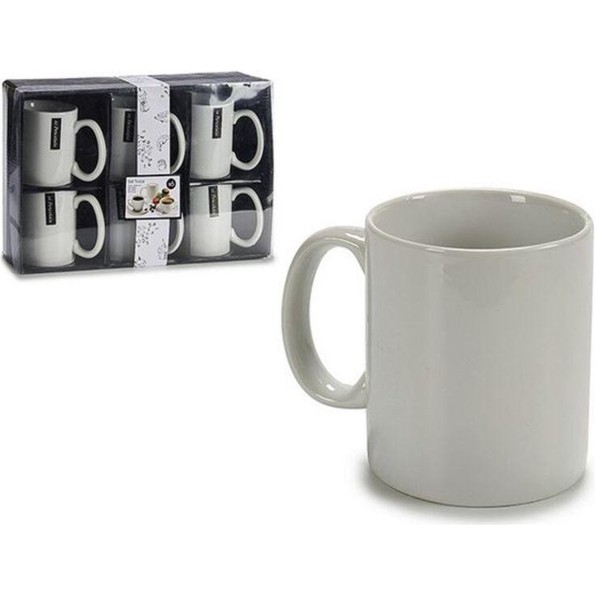 JUEGO 6 TAZAS MUG PORCELANA