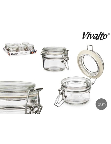 TARRO CONSERVA HERMETICO PEQ 120ML TRANS