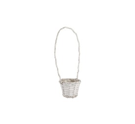 CESTA MIMBRE COLOR BLANCO 15x12x48cm (4178)