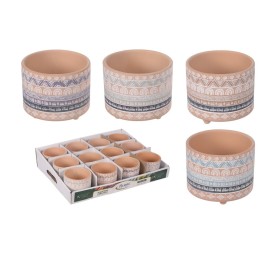 MACETERO DISEÑO RAYAS 12x12x10cm