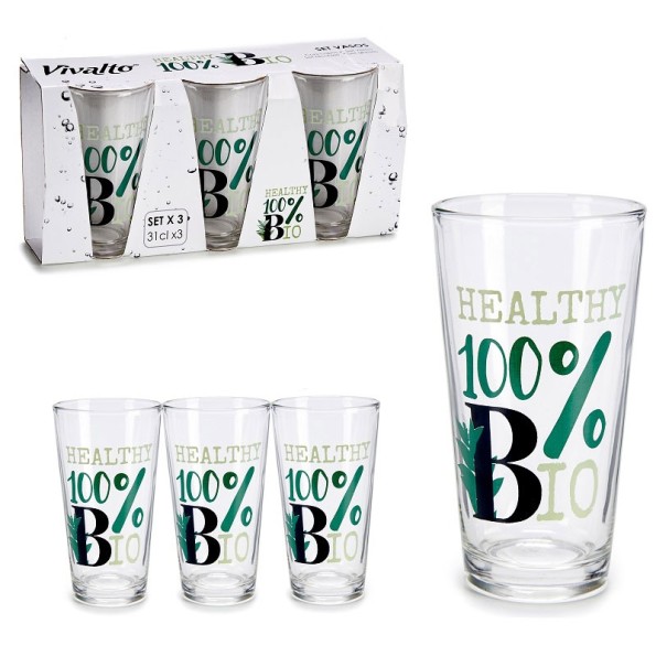 JUEGO 3 VASOS REFRESCO BIO 31CL