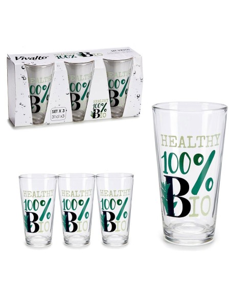 JUEGO 3 VASOS REFRESCO BIO 31CL