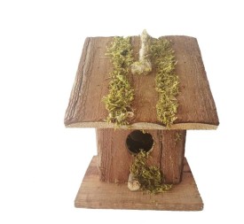 CASETA PAJAROS PORCHE FRONTAL 13x10x16 cm.