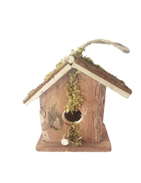 CASETA PAJAROS ASIMETRICA 16x9x15 cm.