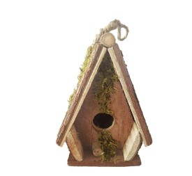 CASETA PAJAROS TEJADO LARGO 13x9x16 cm.