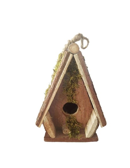 CASETA PAJAROS TEJADO LARGO 13x9x16 cm.
