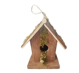 CASETA PAJAROS TEJADO CORTO 14x9x16 cm.