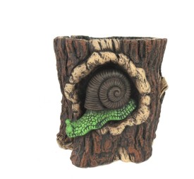 MACETERO TRONCO CARACOL L 15,3x14,7x14,5 cm.