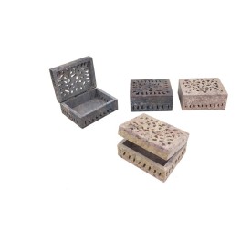 CAJA PEQ. TALLADA PIEDRA NATURAL