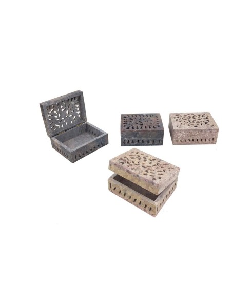 CAJA PEQ. TALLADA PIEDRA NATURAL