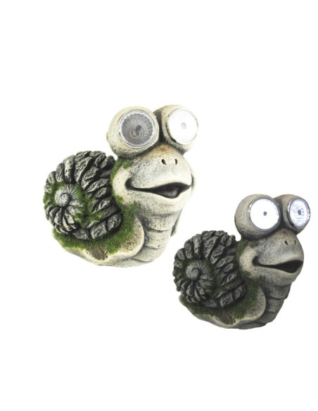 CARACOL DECORACION JARDIN LED M  12,6x6,1x11,2 cm.
