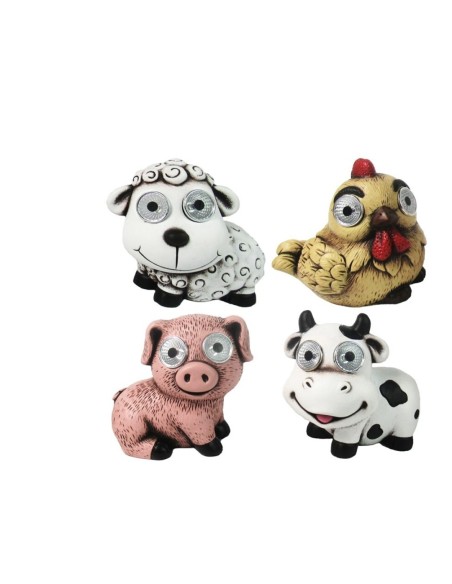 ANIMALES GRANJA SOLAR LED 4/S 12,4x9,6x11,9 cm.