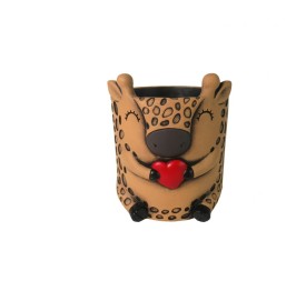 MACETERO JIRAFA CORAZON M 14,7x14x15,4 cm.