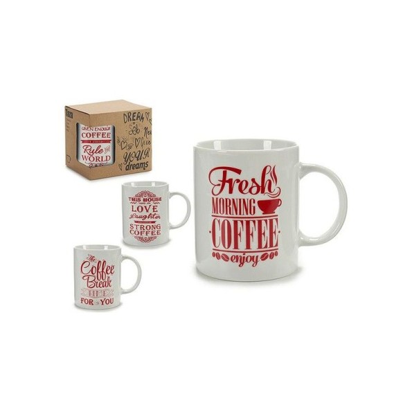 JARRA MUG COFFEE ROJO 4 MOD SURTIDO